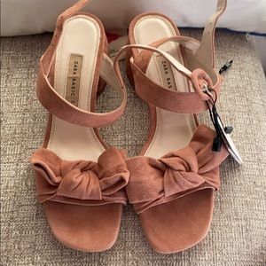 Brand New Leather Zara Sandals Size 38
